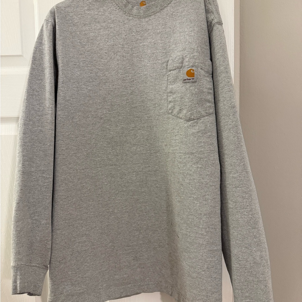 Carhartt Men's Heather Gray Long Sleeve Tee